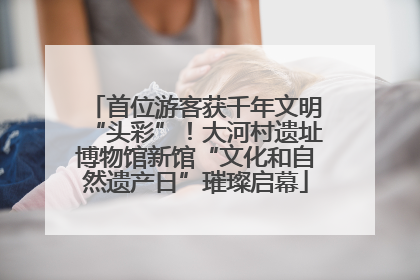 首位游客获千年文明“头彩”！大河村遗址博物馆新馆“文化和自然遗产日”璀璨启幕