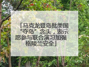 马克龙登岛批美国“夺岛”念头，表示愿参与联合演习加强格陵兰安全