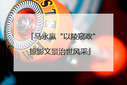马永嬴“以陵窥政” 掠影文景治世风采