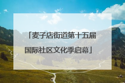 麦子店街道第十五届国际社区文化季启幕