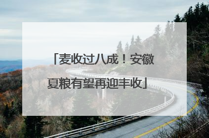 麦收过八成！安徽夏粮有望再迎丰收