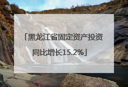 黑龙江省固定资产投资同比增长15.2%