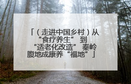（走进中国乡村）从 “食疗养生” 到 “适老化改造” 秦岭腹地成康养“福地”