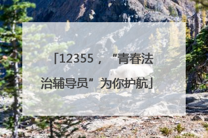 12355，“青春法治辅导员”为你护航