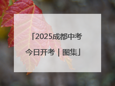 2025成都中考今日开考｜图集