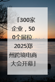 300家企业，500个展位 2025郑州跨境电商大会开幕